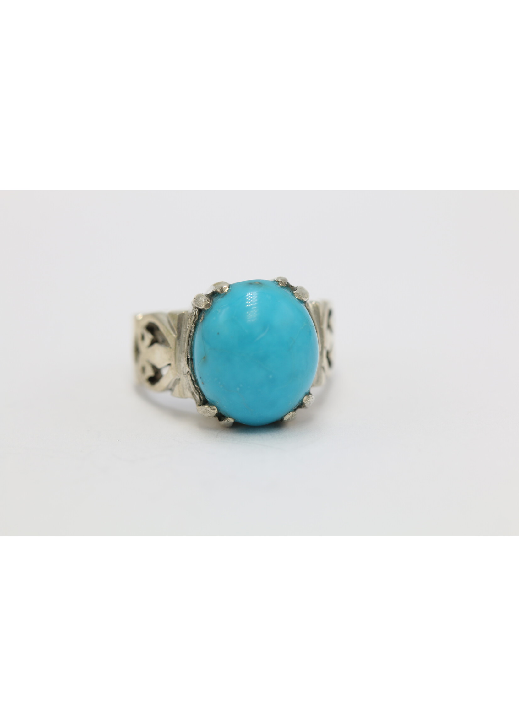 925 zilver ring bezet met natuurlijke Turquoise