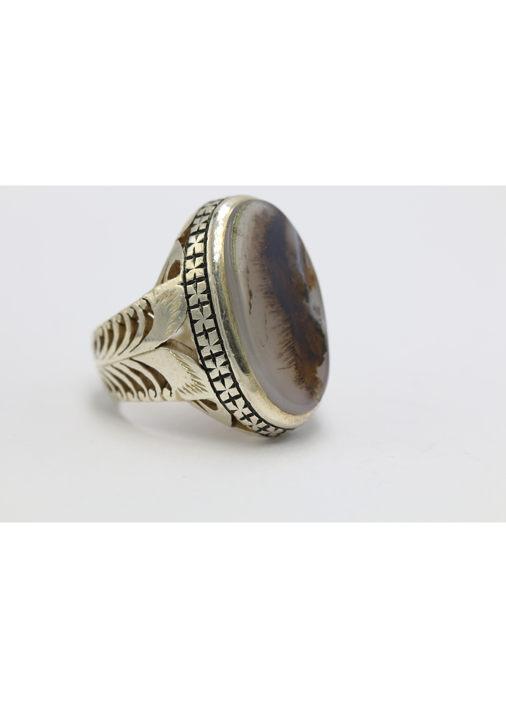 925 silver ring set with natural Carnelian