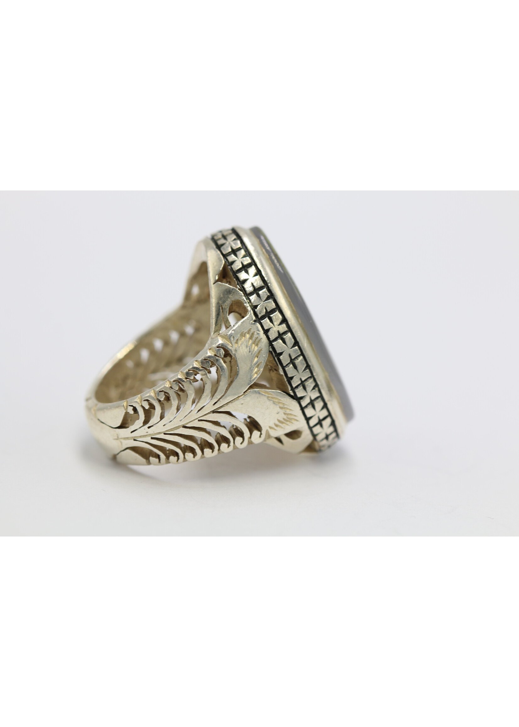 Anello in argento 925 con corniola naturale