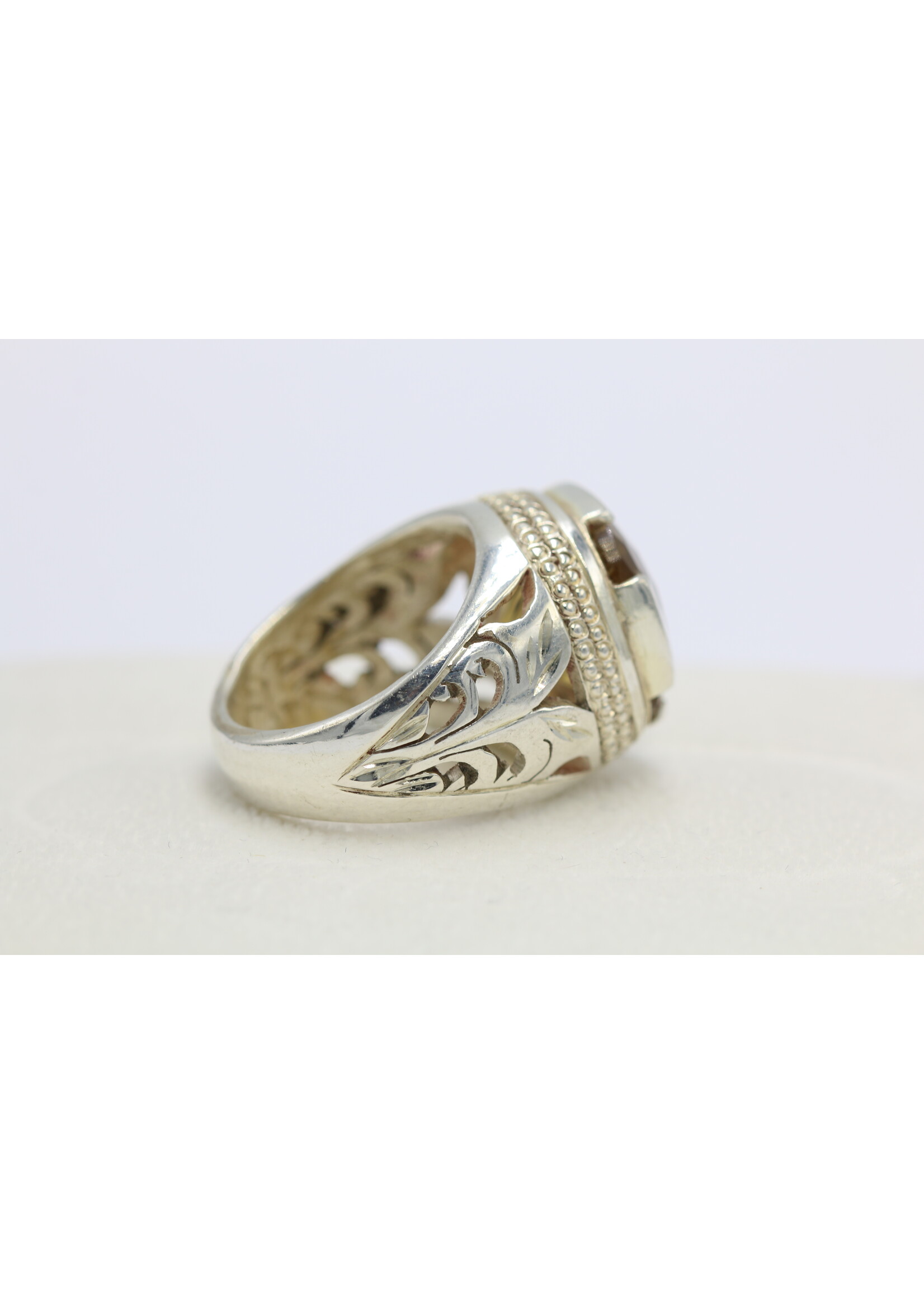 925 zilver ring bezet met natuurlijke Citrien