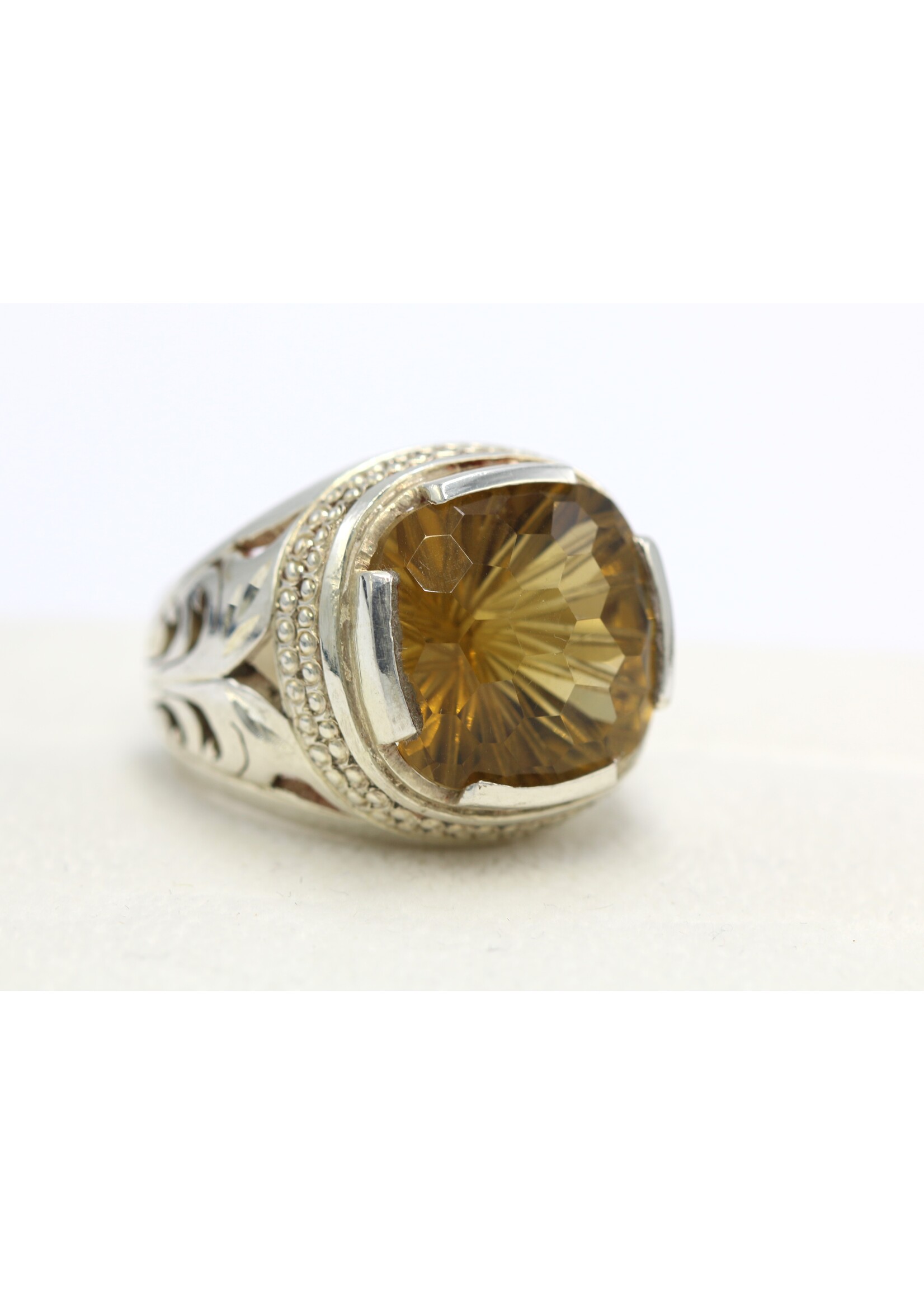 925 zilver ring bezet met natuurlijke Citrien