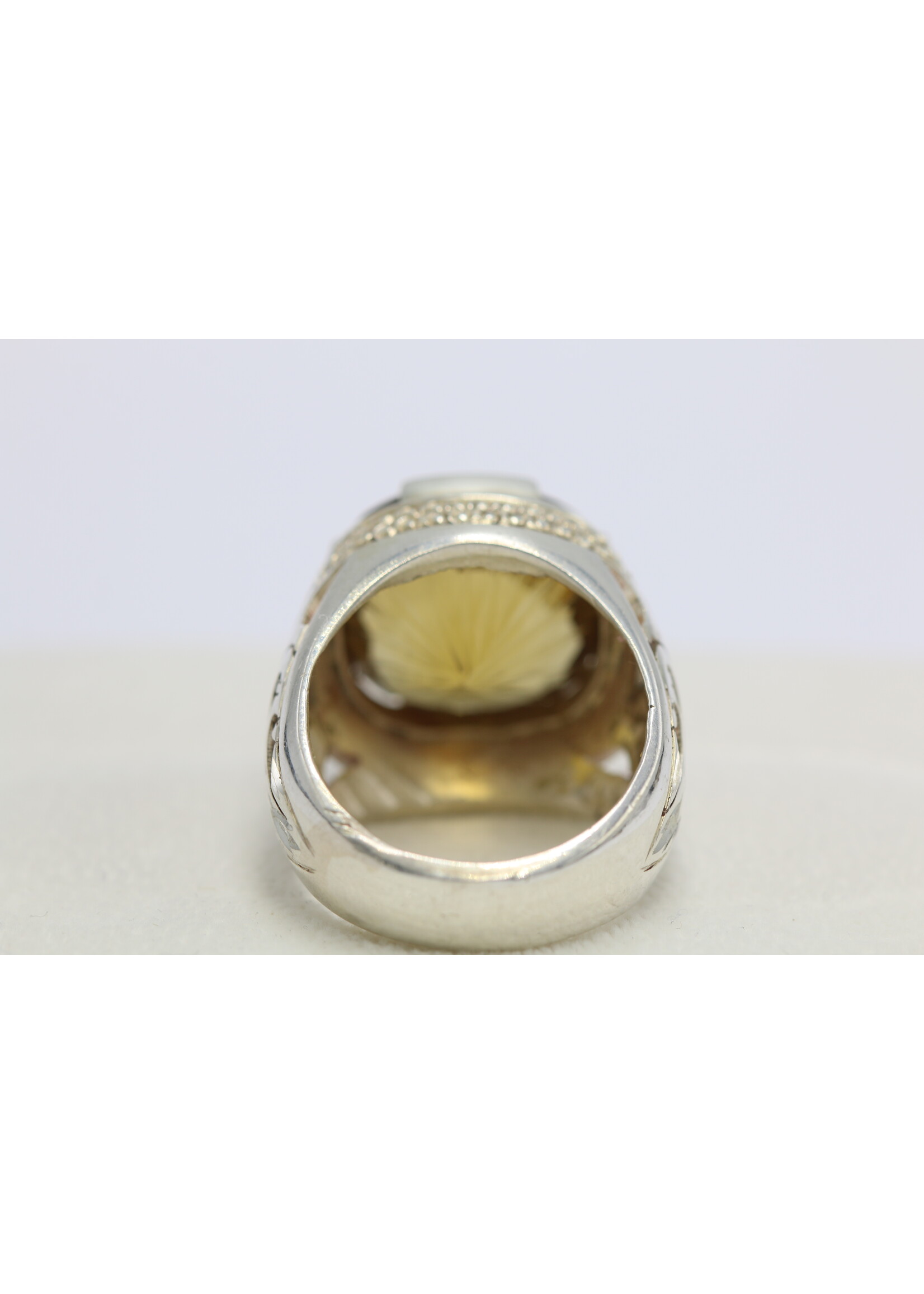925 zilver ring bezet met natuurlijke Citrien