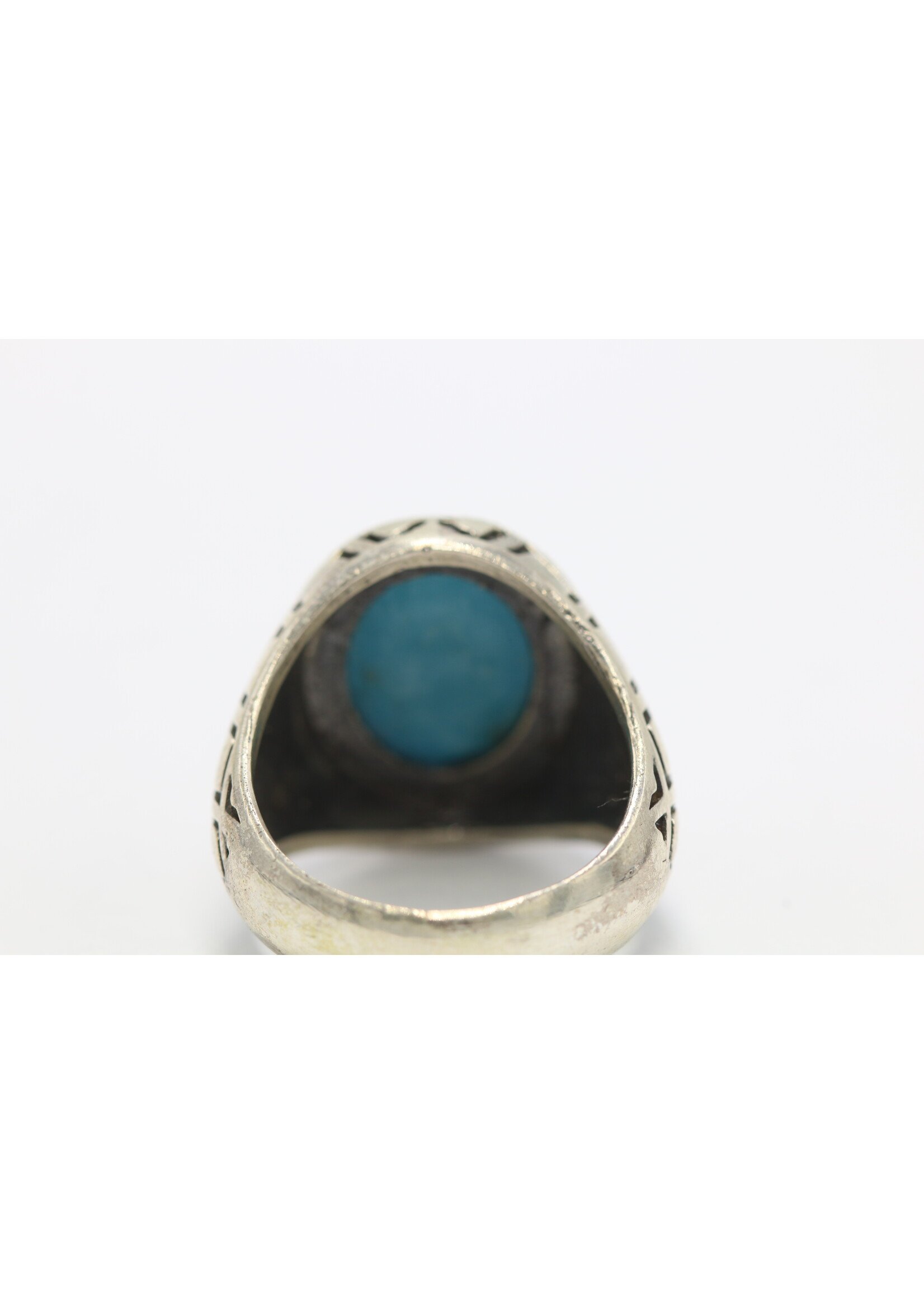 925 zilver ring bezet met natuurlijke Turquoise