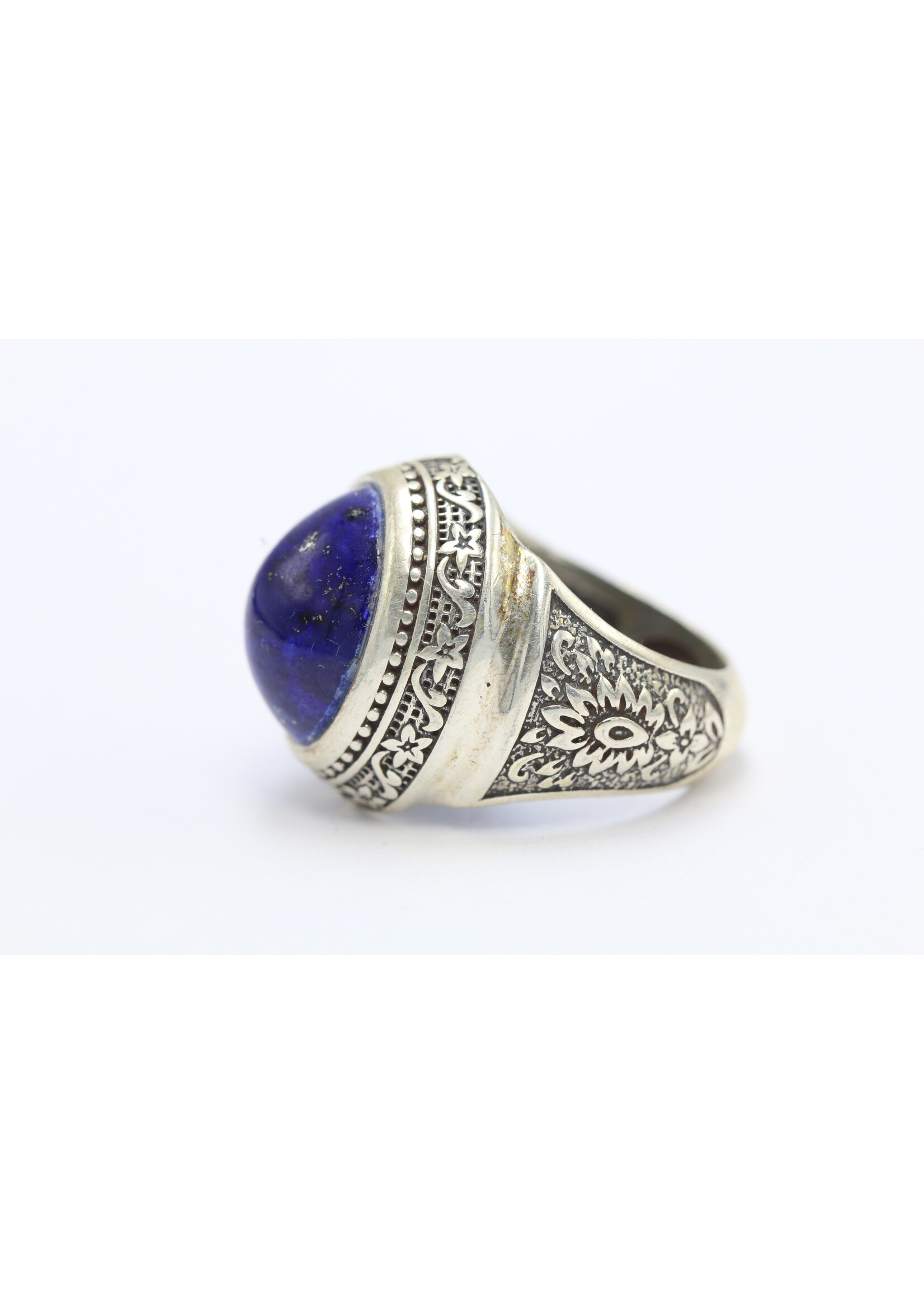 Bague en argent 925 sertie de Lapis lazuli naturel