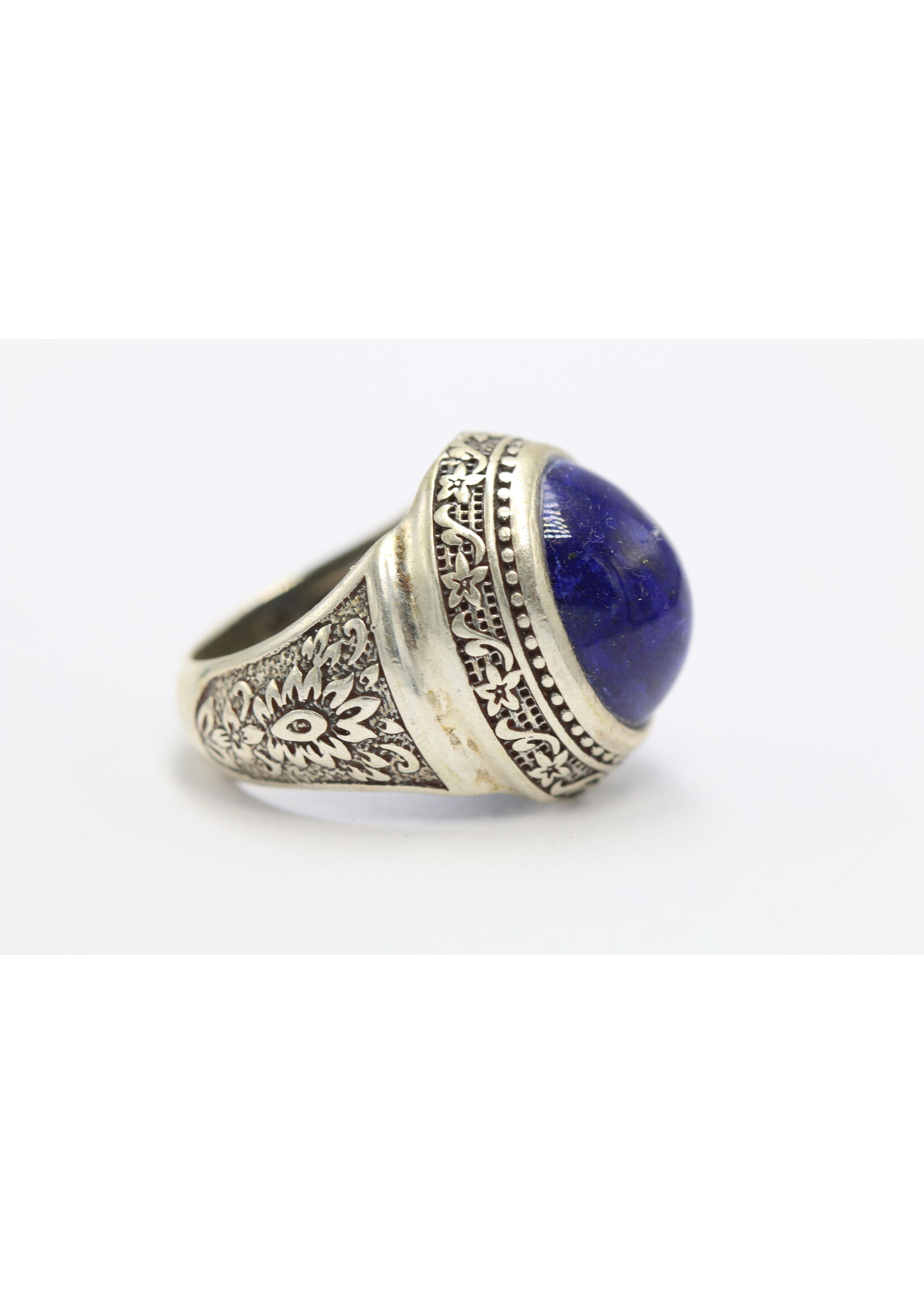 Bague en argent 925 sertie de Lapis lazuli naturel