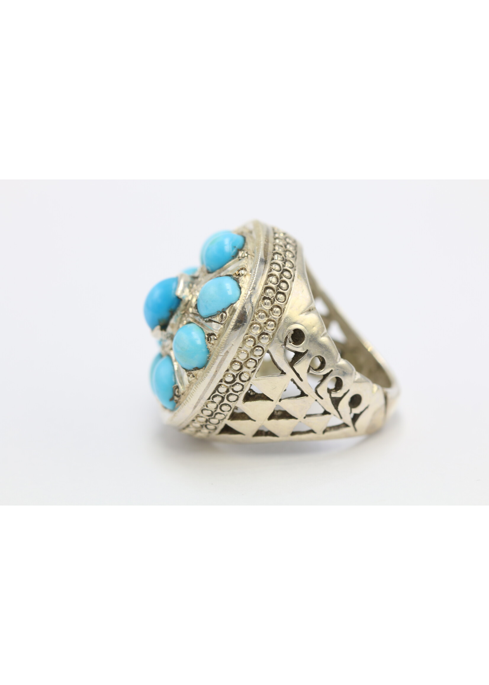 Anello in argento 925 con turchese naturale