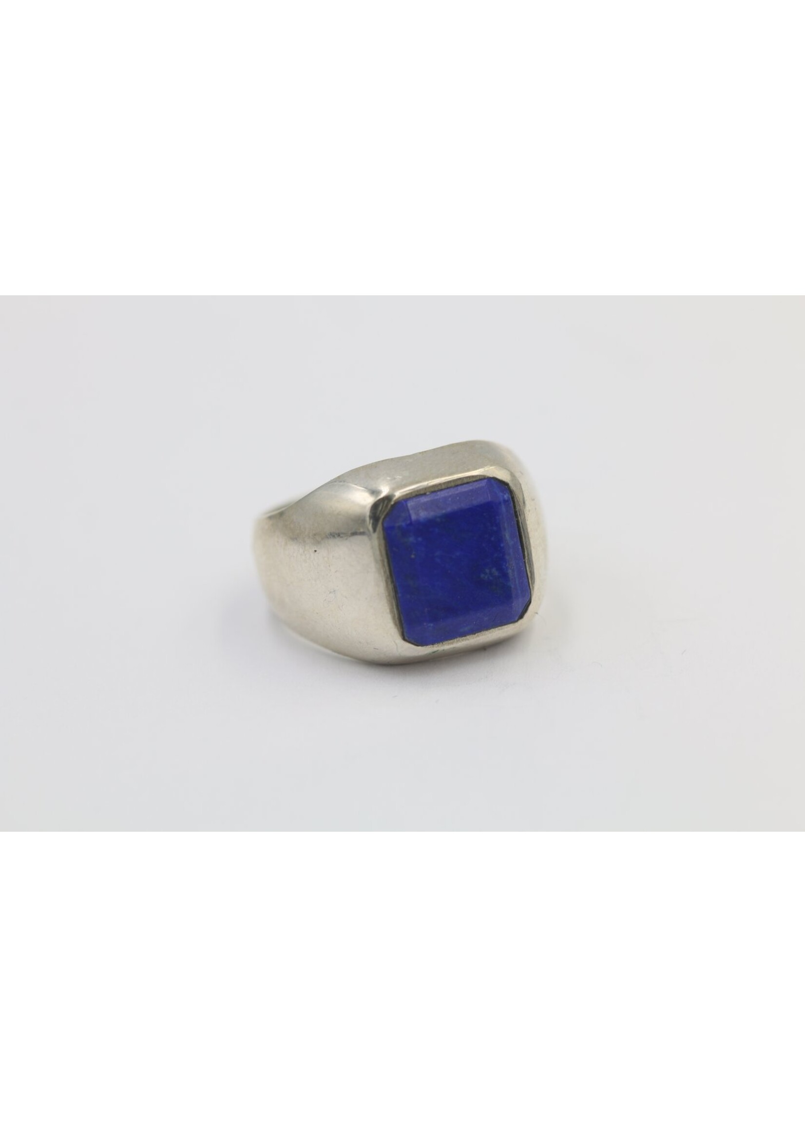 Bague en argent 925 sertie de Lapis lazuli naturel