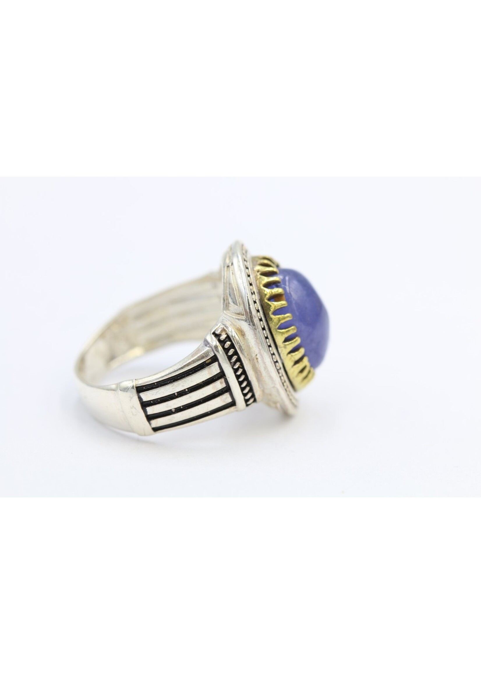 925 zilver ring bezet met natuurlijke Tanzaniet