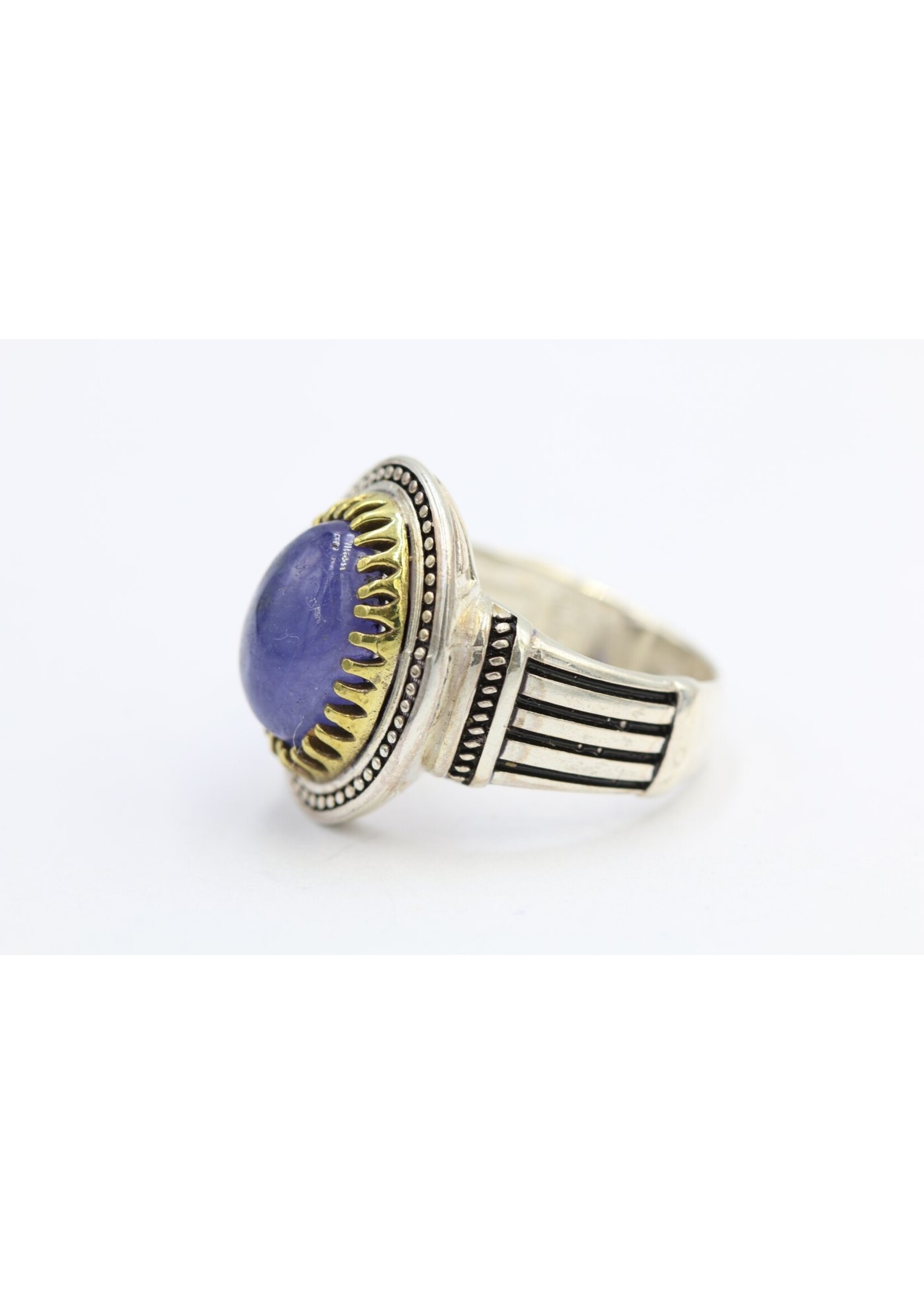 925 zilver ring bezet met natuurlijke Tanzaniet