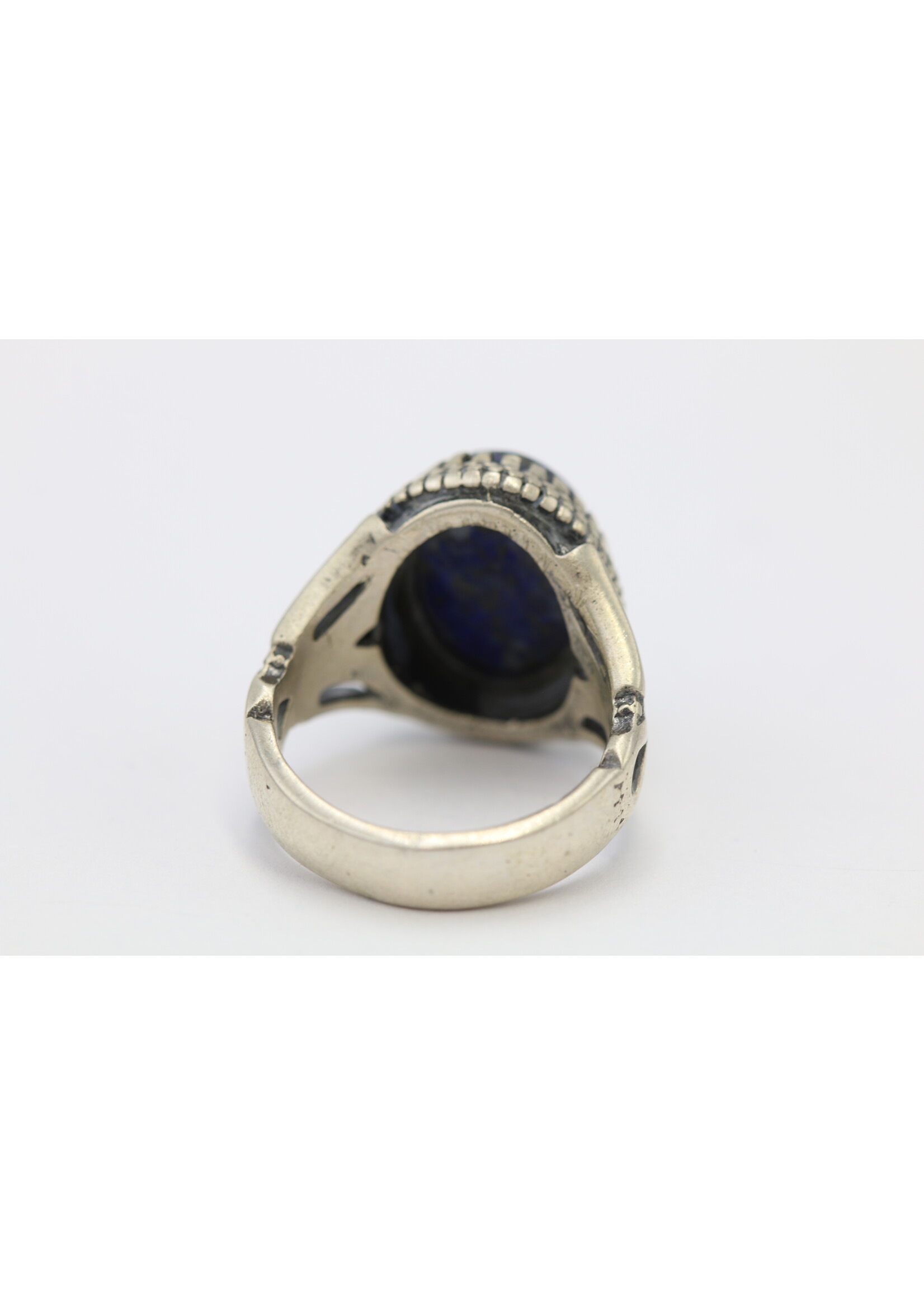 925 silver ring set with natural Lapis lazuli