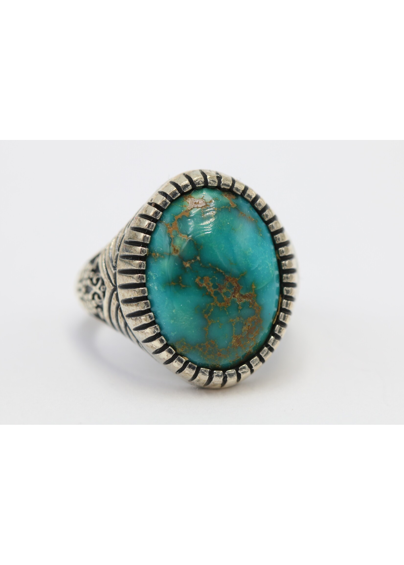 925 silver ring set with natural Turquoise
