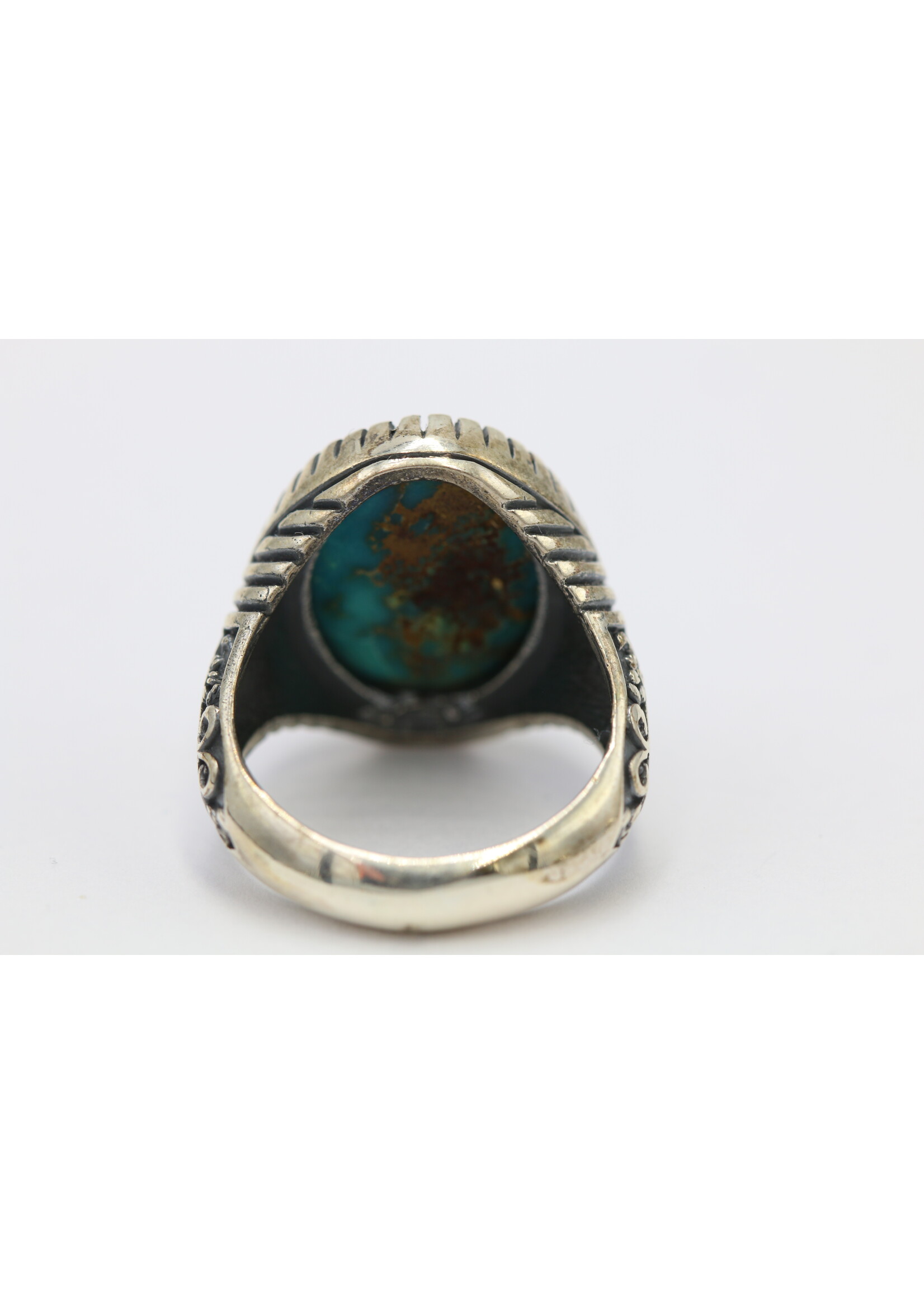 925 silver ring set with natural Turquoise