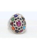 Ring met natuurlijke edelstenen
