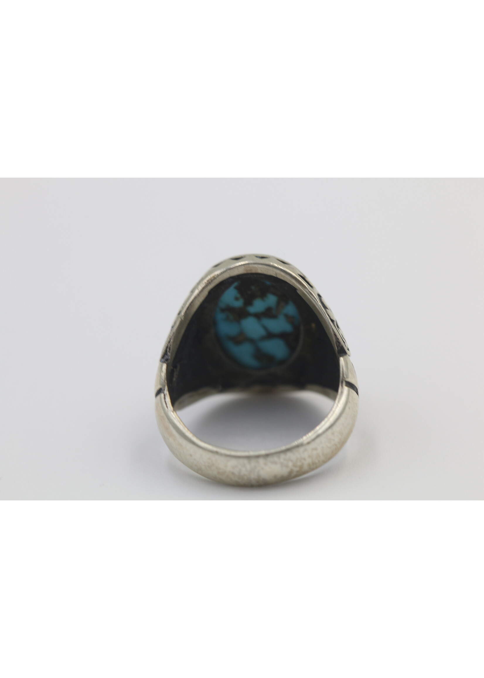 925 silver ring set with natural Turquoise