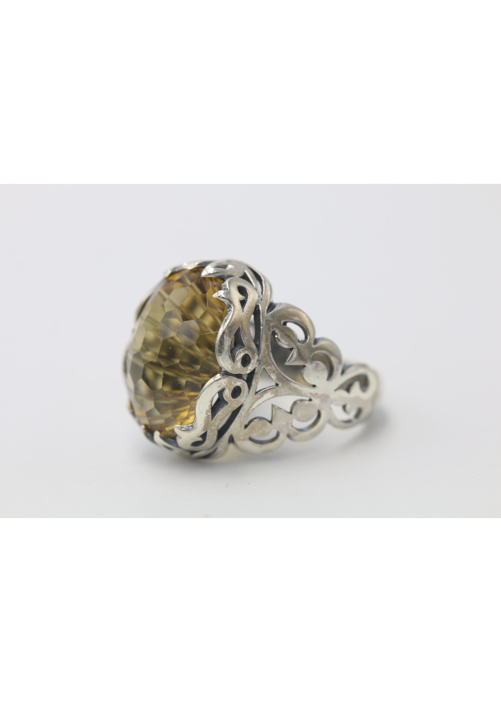 925 zilver ring bezet met natuurlijke Citrien