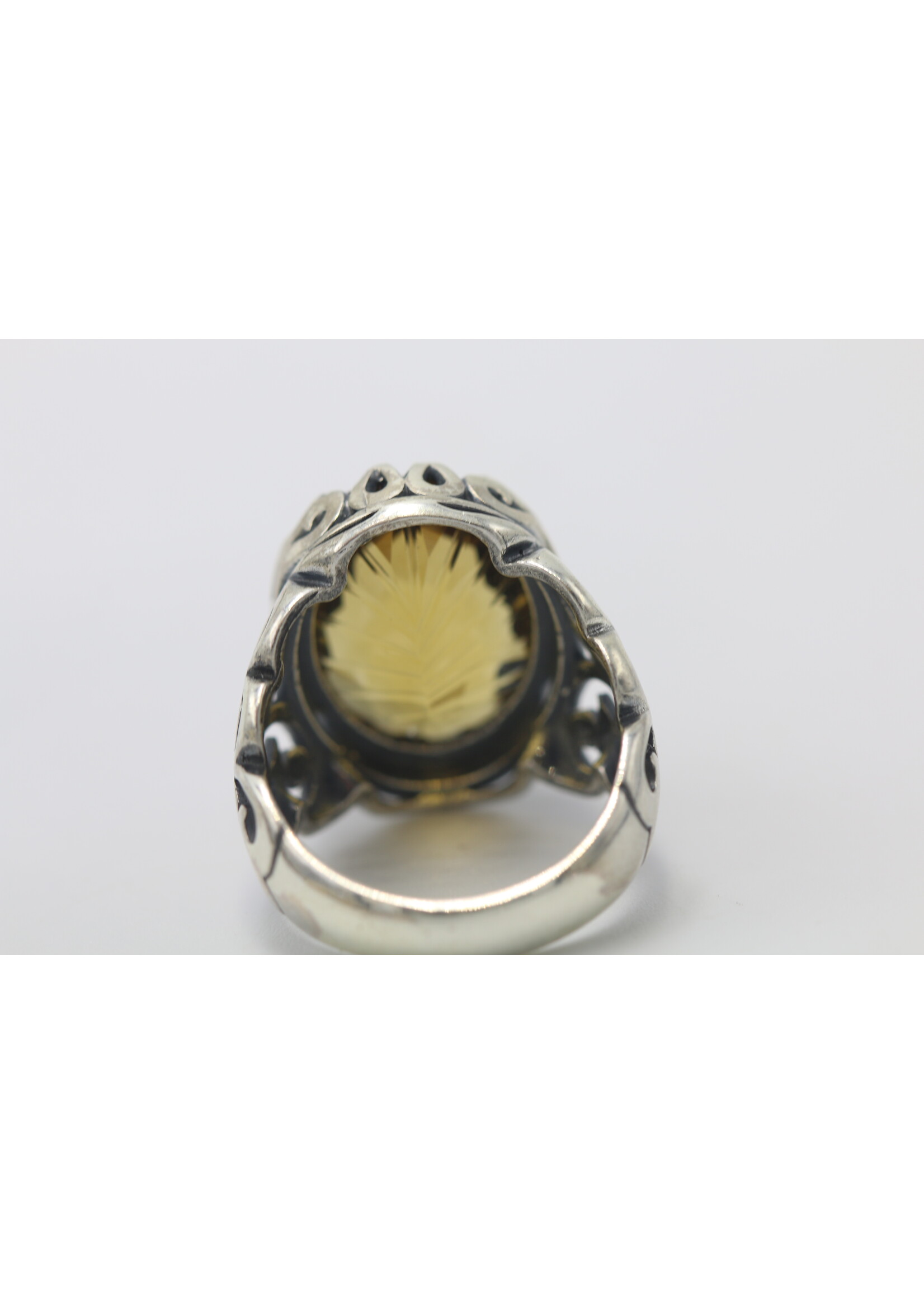 925 zilver ring bezet met natuurlijke Citrien