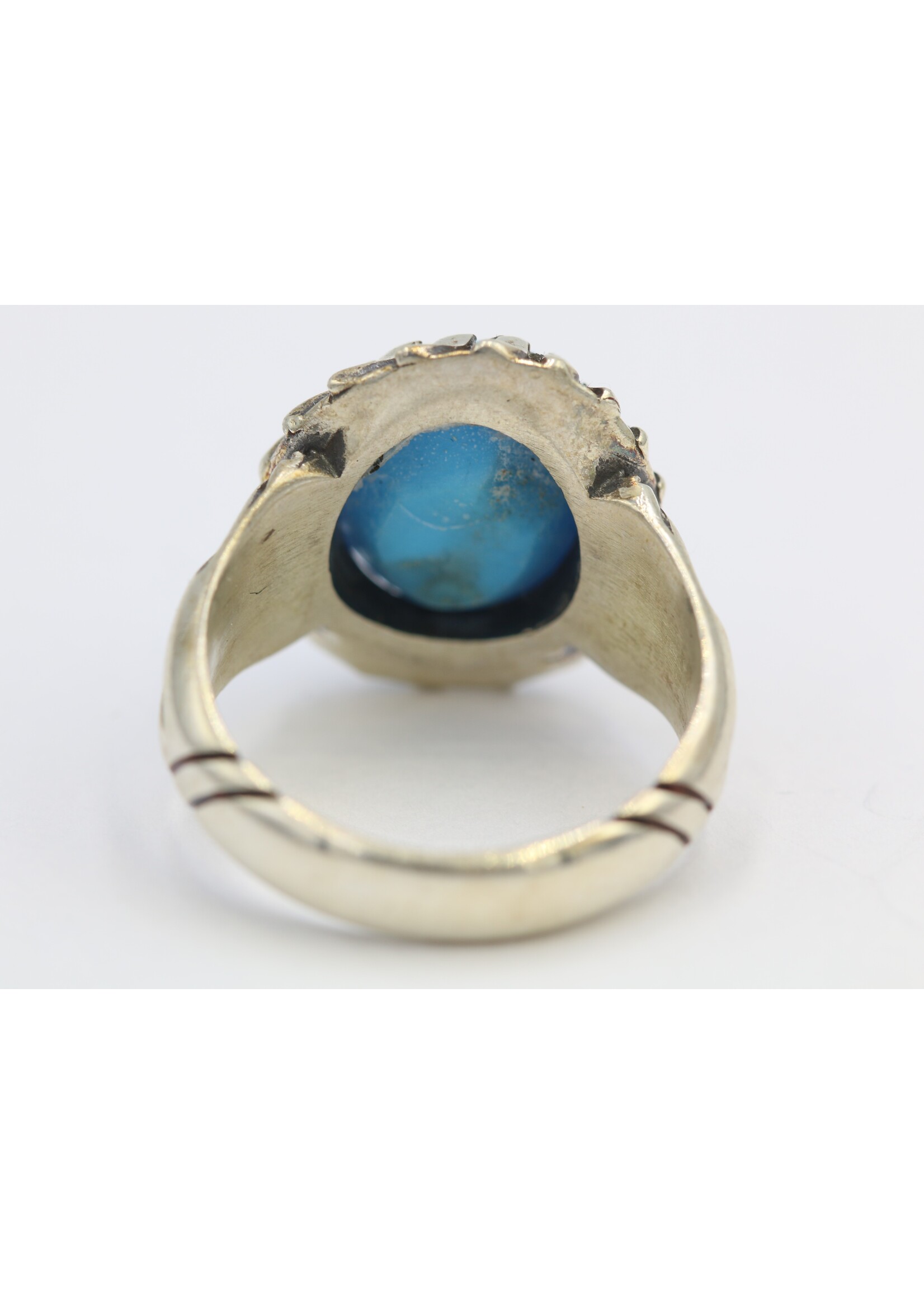 925 silver ring set with natural Turquoise