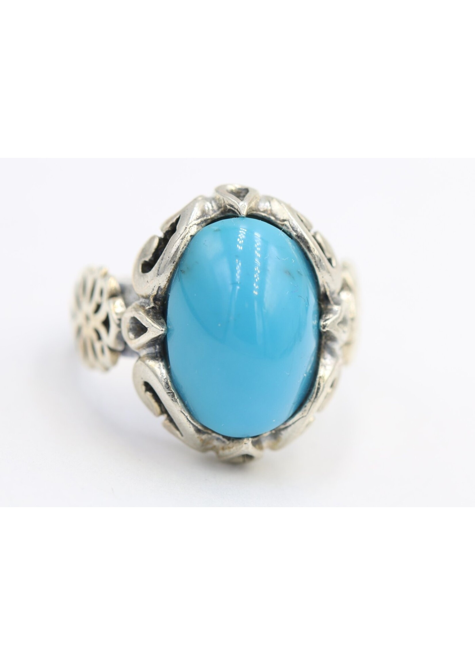 925 silver ring set with natural Turquoise