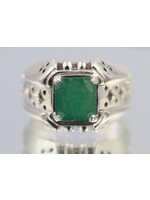 Bague avec émeraude