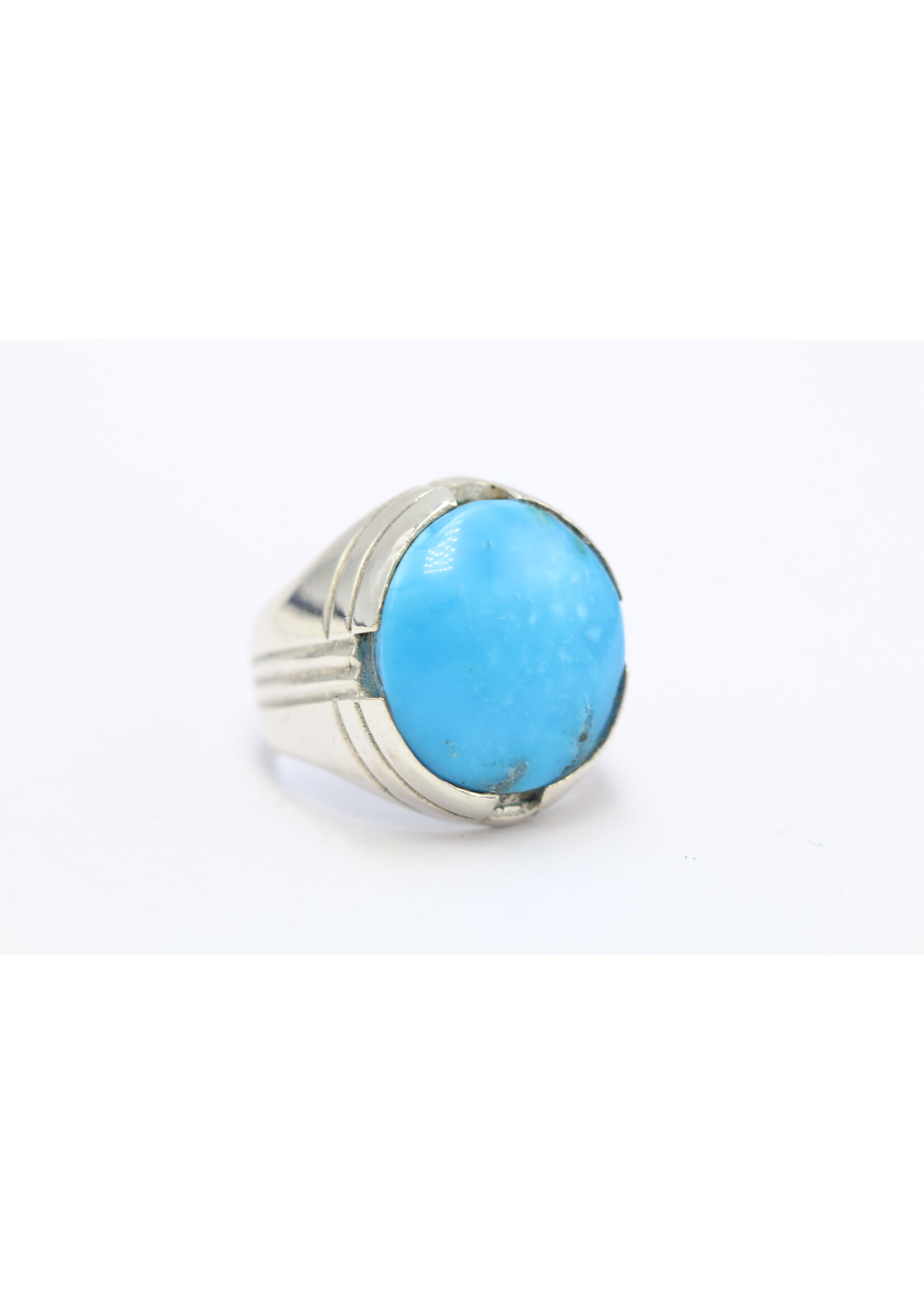 925 silver ring set with natural Turquoise