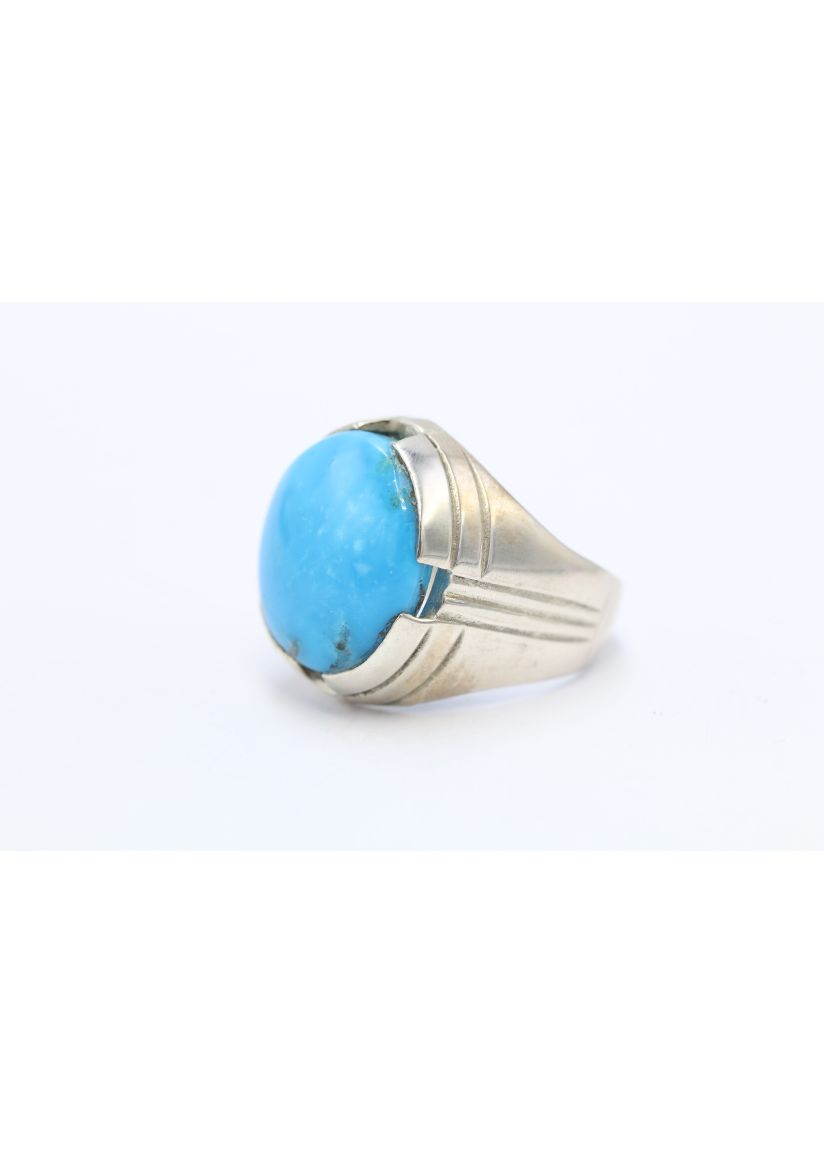925 silver ring set with natural Turquoise