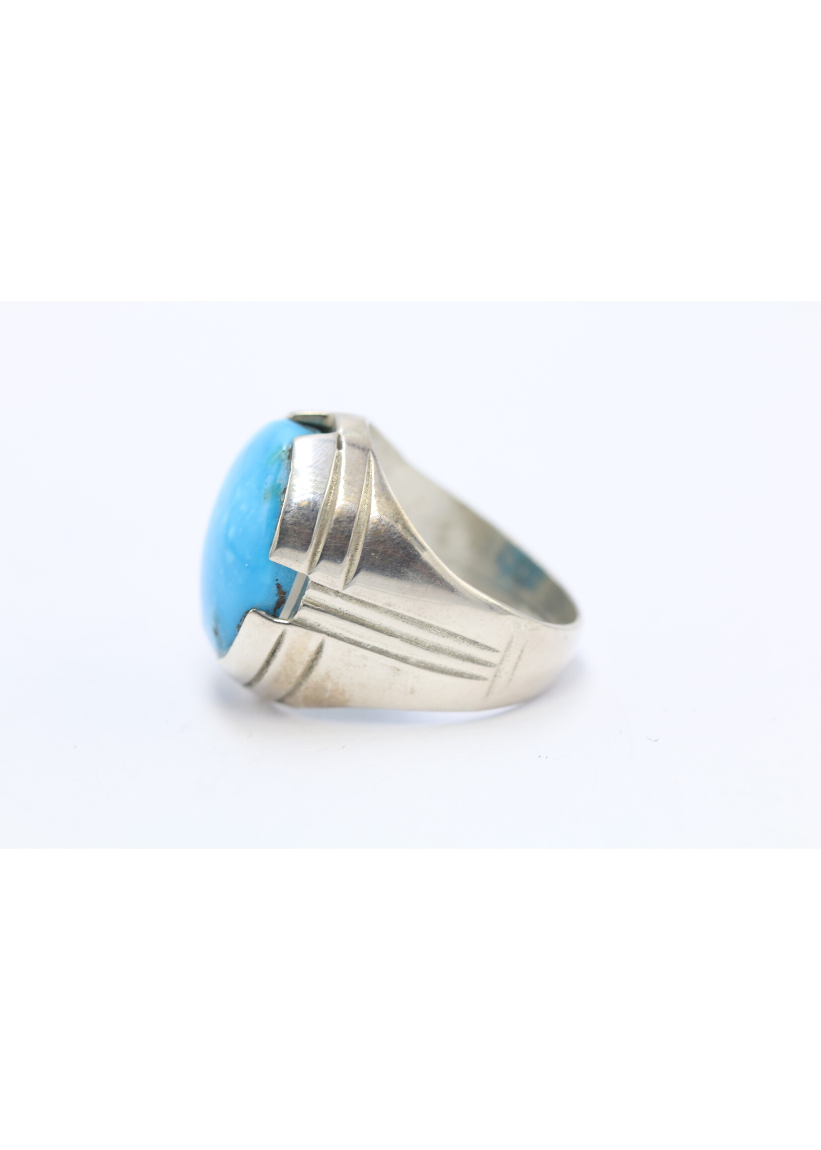 Anello in argento 925 con turchese naturale
