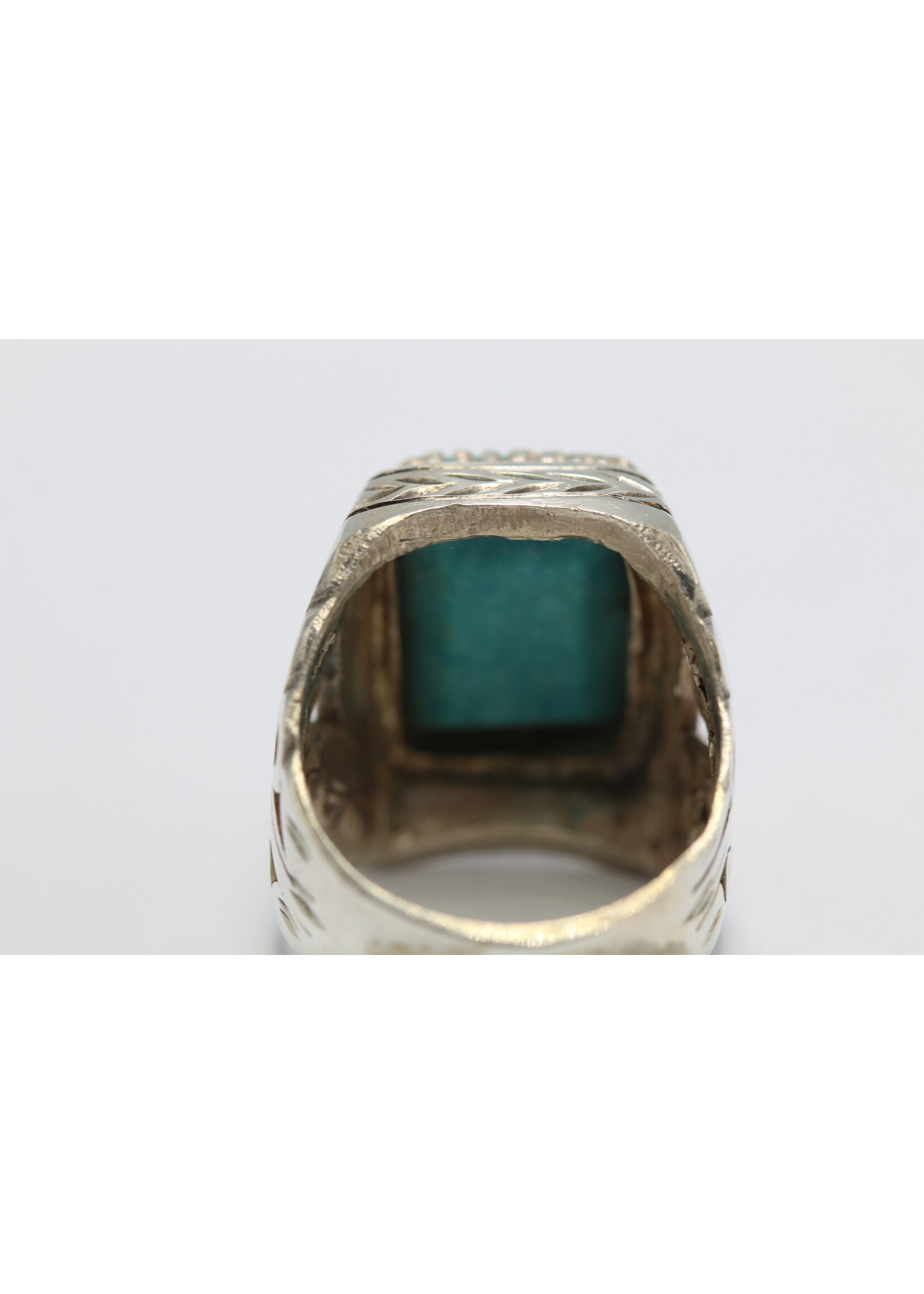 Bague en argent 925 sertie de Turquoise naturelle