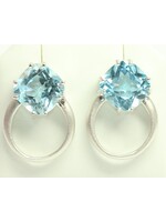 Oorbellen met Blauwe Topaas