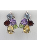 Boucles d'oreilles avec pierres précieuses