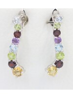 Boucles d'oreilles avec pierres précieuses
