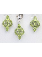 Set with Peridot