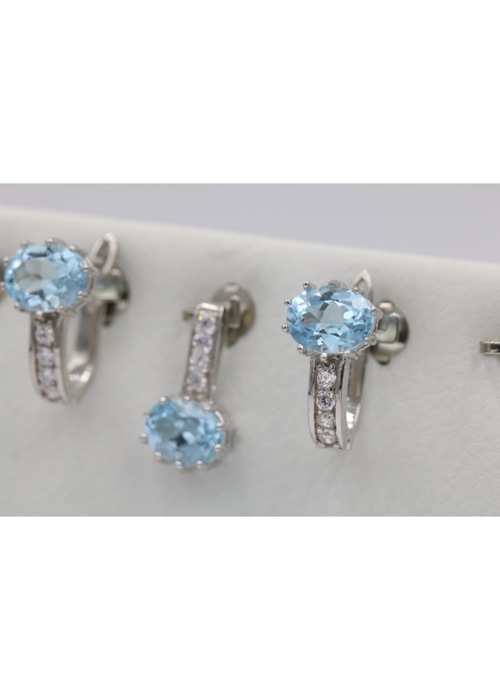 Silver 925 set with blue Topaz