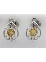 Earrings with Citrine
