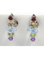 Boucles d'oreilles avec pierres précieuses