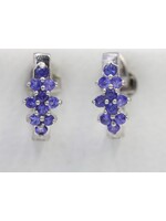 Earrings with Tanzanites