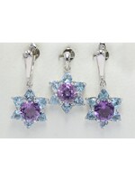 set with Amethyst and Topaz