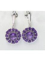 Boucles d'oreilles avec Améthystes