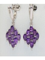 Earrings with Amethysts