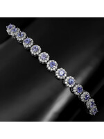 Bracelet with Tanzanites