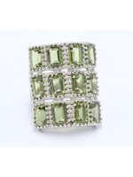 Ring  met Groene Amethisten