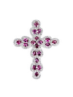 Pendant with Rhodolites