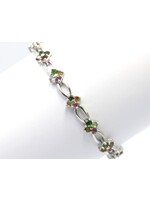 Bracelet with multi-colored Tourmalines