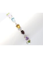 Armband met Amethist,Granaat,Peridot,Topaas en Citrienen