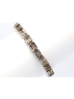 Bracelet set with natural smoky quartz