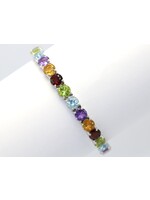 Armband met Amethist,Granaat,Peridot,Topaas en Citrienen