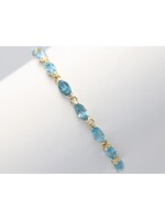 Bracciale con topazio azzurro naturale