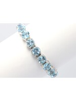 Armband bezet met natuurlijke Blauwe Topaas
