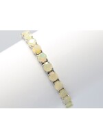 Bracelet set with natural Opals