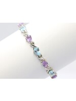 Armband met Amethist en Topaas