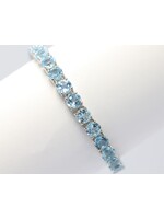 Armband bezet met natuurlijke Blauwe Topaas
